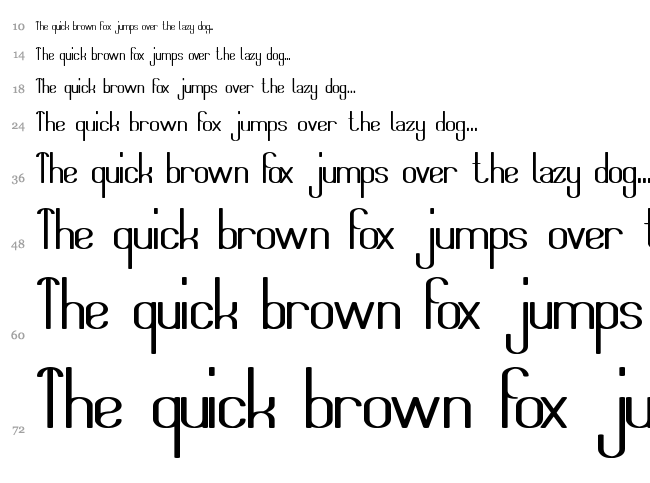 Think More for Solution font waterfall